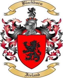 Blackburn Family Crest from Ireland