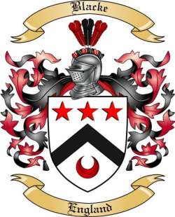 Blacke Family Crest from England2