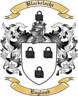 Blackelache Family Crest from England