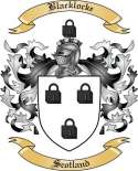 Blacklocke Family Crest from Scotland
