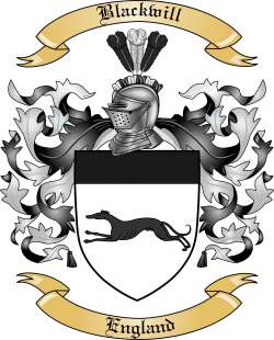 Blackwill Family Crest from England