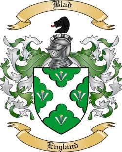 Blad Family Crest from England2