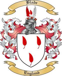 Blade Family Crest from England