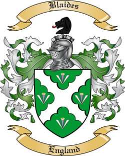 Blaides Family Crest from England2