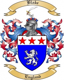 Blake Family Crest from England