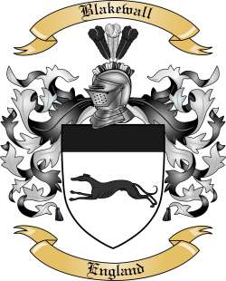 Blakewall Family Crest from England