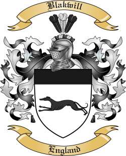 Blakwill Family Crest from England