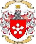 Blance Family Crest from England