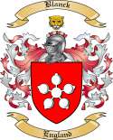 Blanck Family Crest from England
