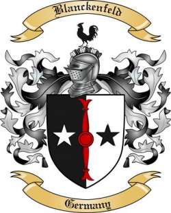 Blanckenfeld Family Crest from Germany