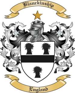 Blanckinship Family Crest from England