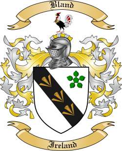 Bland Family Crest from Ireland