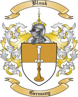 Blank Family Crest from Germany
