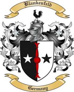 Blankenfeld Family Crest from Germany