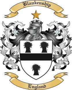 Blankenship Family Crest from England