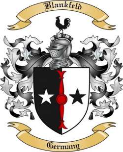 Blankfeld Family Crest from Germany
