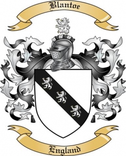 Blantoe Family Crest from England
