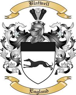 Blatwell Family Crest from England