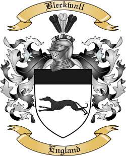 Bleckwall Family Crest from England