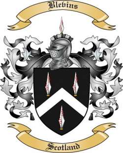 Blevins Family Crest from Scotland