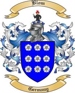 Blom Family Crest from Germany