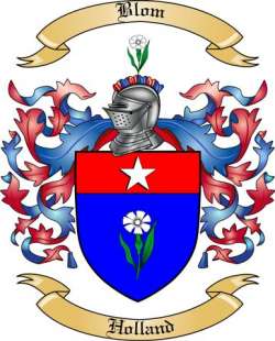 Blom Family Crest from Holland