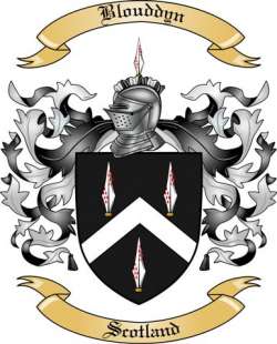 Blouddyn Family Crest from Scotland