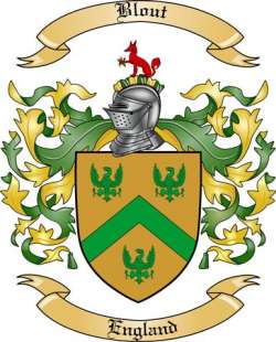 Blout Family Crest from England