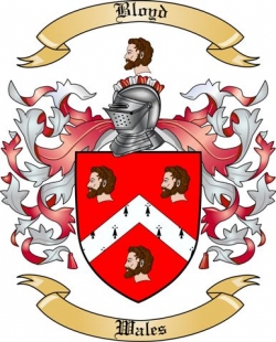 Bloyd Family Crest from Wales
