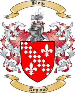 Bloye Family Crest from England
