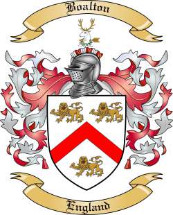 Boalton Family Crest from England