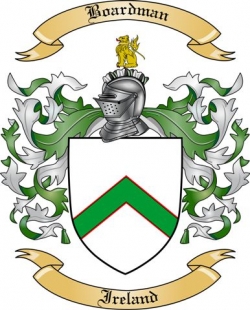 Boardman Family Crest from Ireland