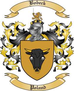 Bobeck Family Crest from Poland