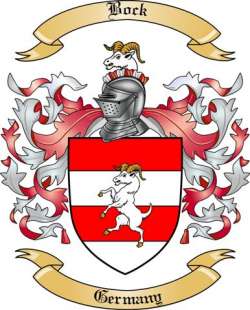 Bock Family Crest from Germany