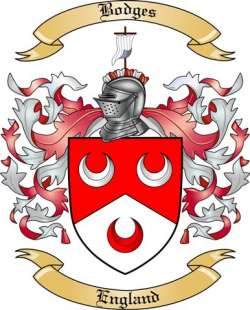 Bodges Family Crest from England