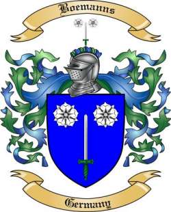 Boemanns Family Crest from Germany