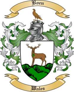 Boen Family Crest from Wales2