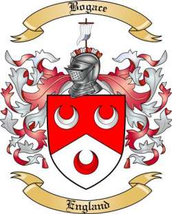 Bogace Family Crest from England