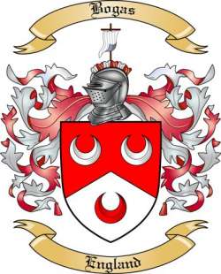 Bogas Family Crest from England