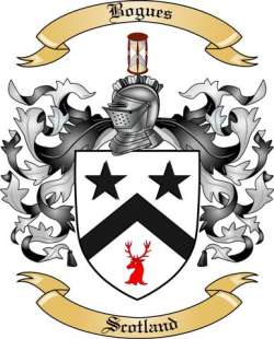 Bogues Family Crest from Scotland