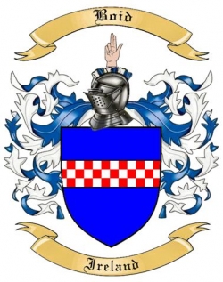 Boid Family Crest from Ireland