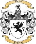 Bolds Family Crest from England