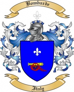 Bombarde Family Crest from Italy