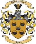 Bombarderos Family Crest from Spain