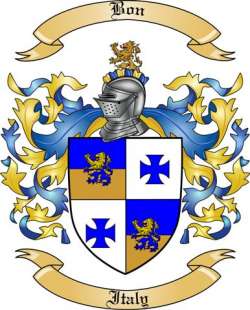 Bon Family Crest from Italy