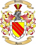 Bonilla Family Crest from Spain