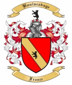 Boniscavage Family Crest from France