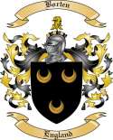 Borten Family Crest from England2