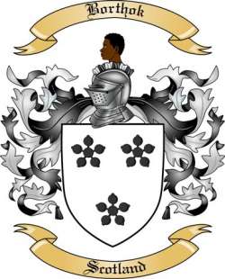 Borthok Family Crest from Scotland