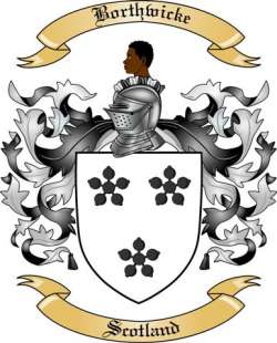 Borthwicke Family Crest from Scotland